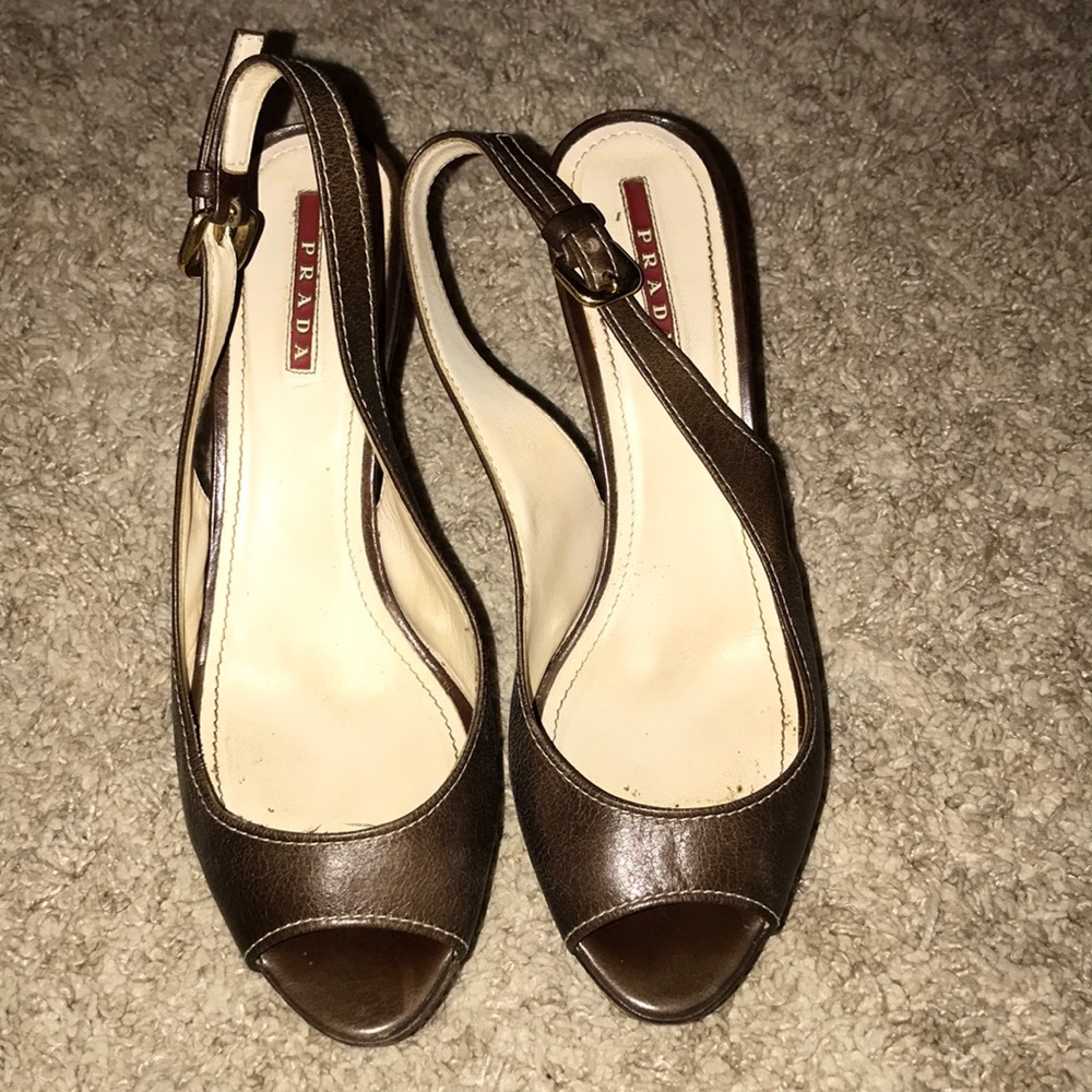 Prada Heels - 39.5 - brown